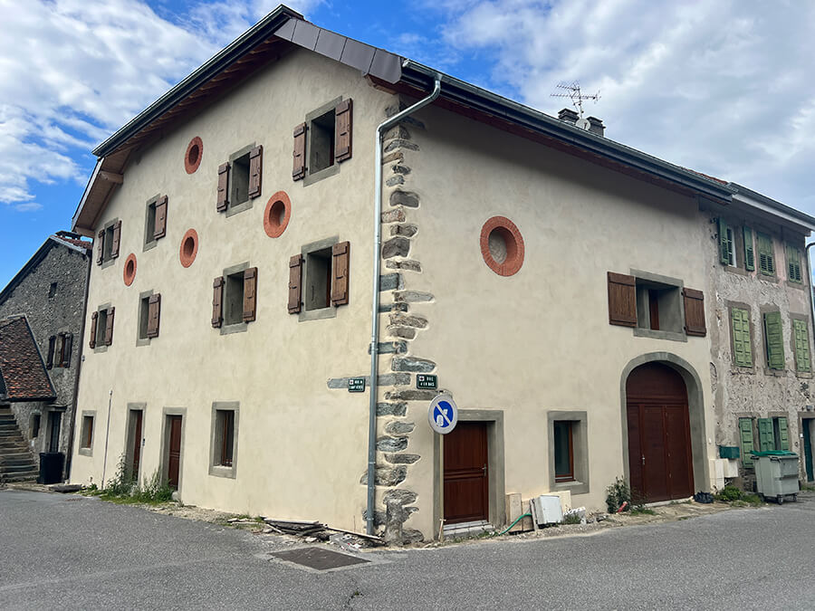 Enduit à la chaux façade